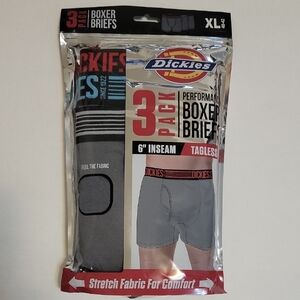 Dickies Men's Gray Boxer Briefs 3-Pack